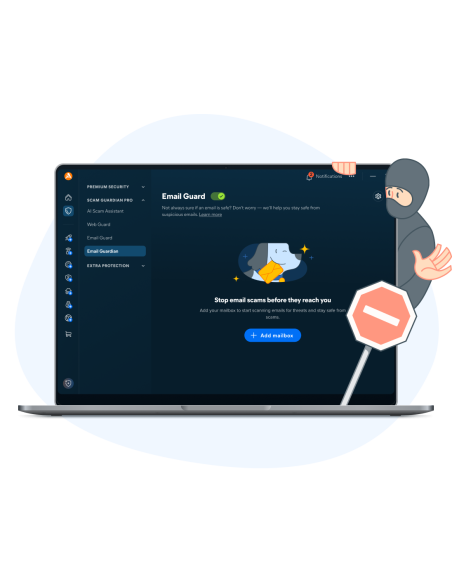 Avast: función Email Guardian de Scam Guardian Pro para revisar el correo y evitar estafas