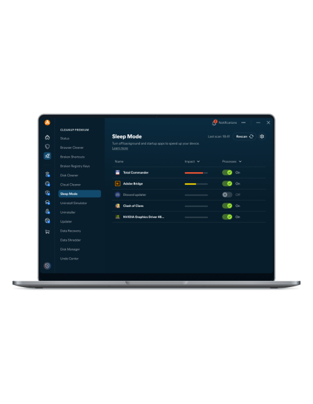 Avast Cleanup Premium: Sleep Mode que apaga aplicaciones en segundo plano y de inicio