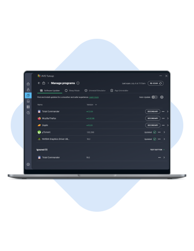 AVG TuneUp: Manage programs con el actualizador automático de software