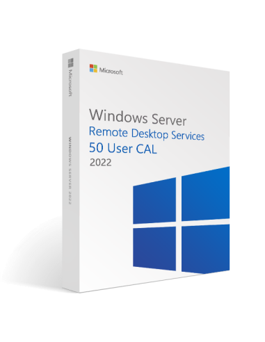 RDS CAL 2022 por usuario: pack de 50 para Windows Server