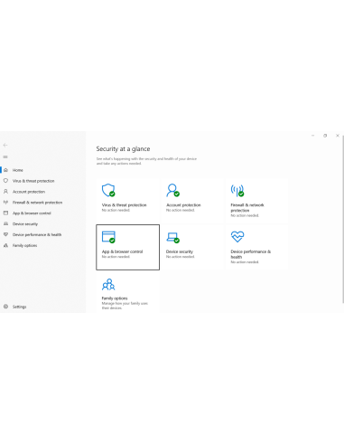 Seguridad de Windows en Windows 10: resumen con virus, cuenta, cortafuegos y control de aplicaciones